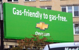 General Motors Greenwashing Billboard Source Greenwashing Index