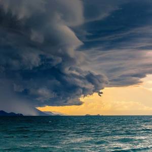 Storm Between Green Island and Cairns Photo by Robin Wei