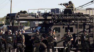 Militarized police forces in Ferguson, Missouri. Source Reuters.