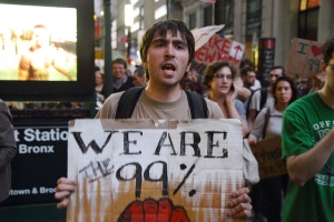 Occupy Movement protestor. Source Gawker.