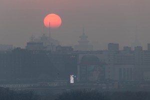 Beijing air pollution in December, 2015. Photographer, Xiao Lu Chu, Getty Images.