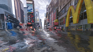 World under water. Image from Adweek.